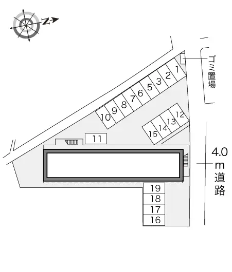 ★手数料０円★姫路市花田町加納原田　月極駐車場（LP）